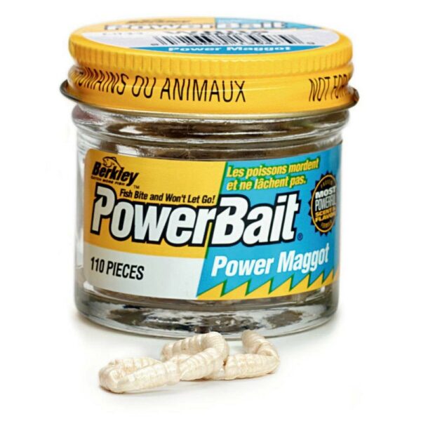 Berkley Powerbait White Maggots Scented x 110 pcs