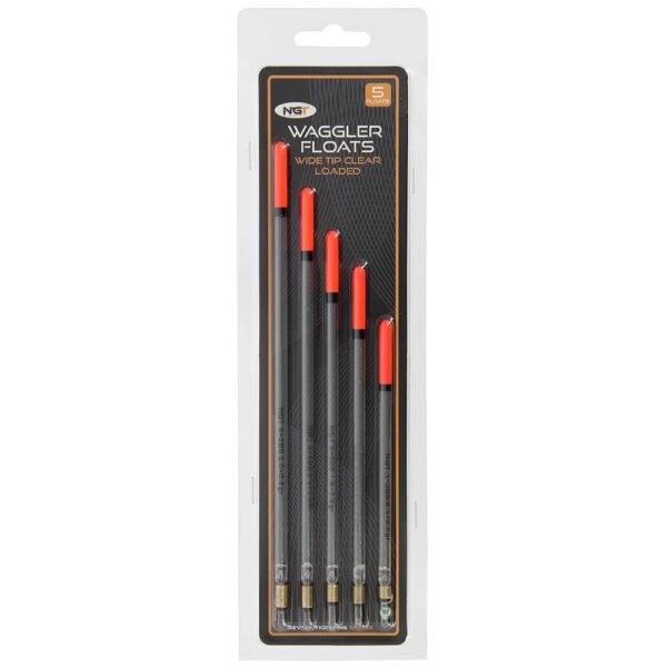 Waggler Wide Tip Clear Loaded Float Set of 5