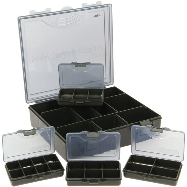 FTB  Carp Tackle Box 4+1 System Complete 23 x 20 x 6 cm