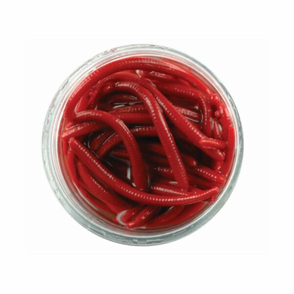 Berkley Gulp Extreme Scented Red Wiggler Earthworms 31gram Jar. - Image 2