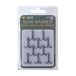 Drennan Esox Treble Hook Semi Barb