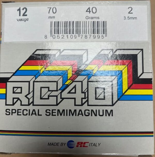 RC40 12g 40gm Plas Wad Box 25