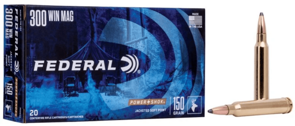 Federal .300 Winmag Ammo Power Shock SP 150G Box 20