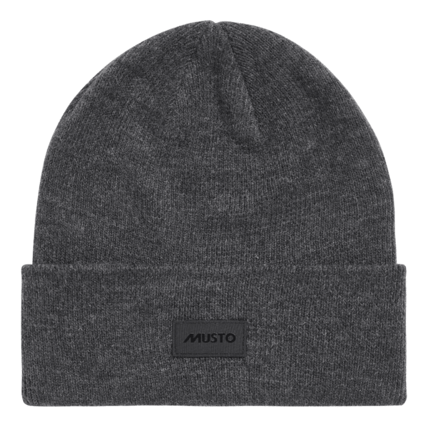 Musto Shaker Cuff Beanie Dark Grey - Image 2