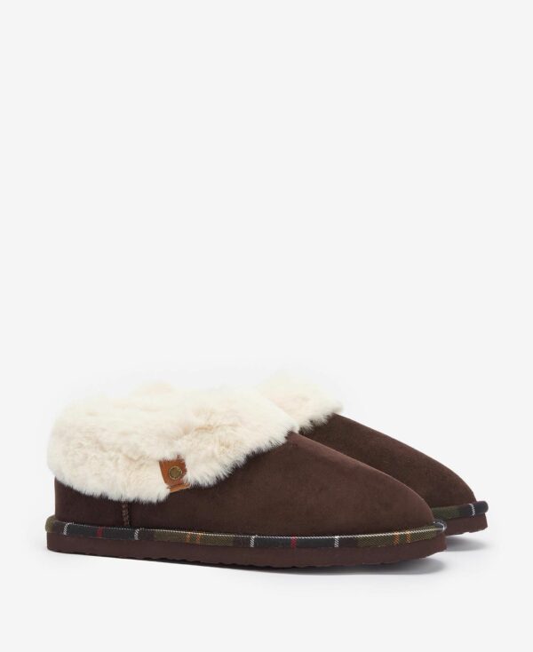 Barbour Ladies Eloise Brown Slippers