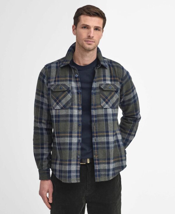 Barbour Snowcap Tailored Shirt Olive Marl