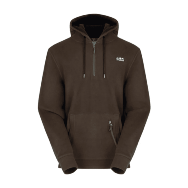 Ridgeline Ballistic Long Sleeved Fleece Hoodie Bark