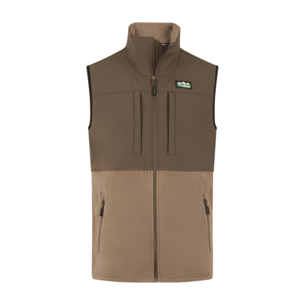Ridgeline Hybrid Fleece Vest Light Bark