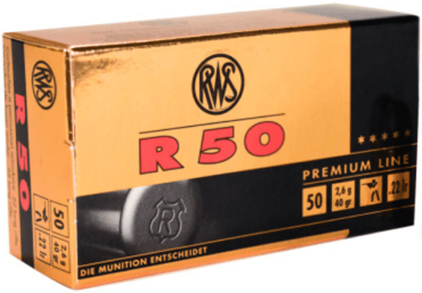 RWS Rifle Ammo 22LR R50 Match 50pk