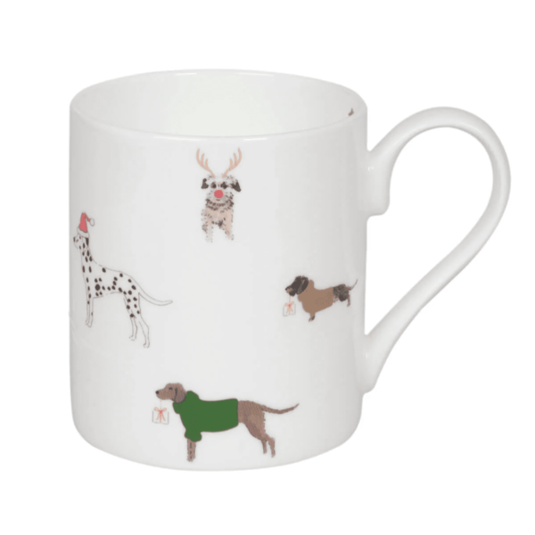 Sophie Allport Large Christmas Dogs Mug