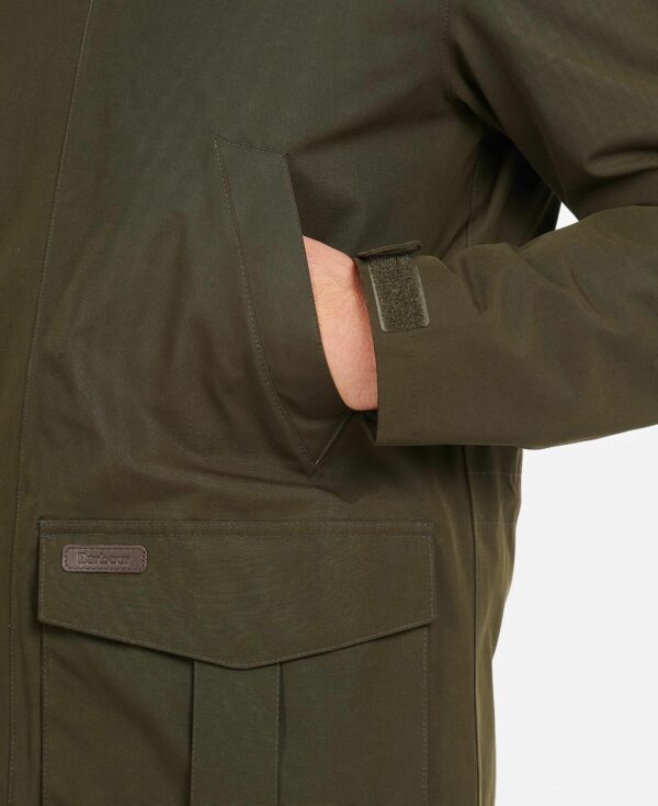 Barbour Brockstone Jacket Olive - Image 3