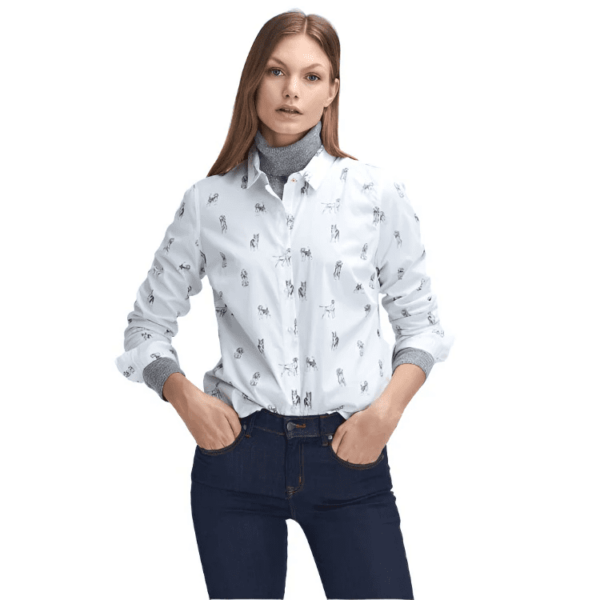 Barbour Brambles Shirt Dog Print