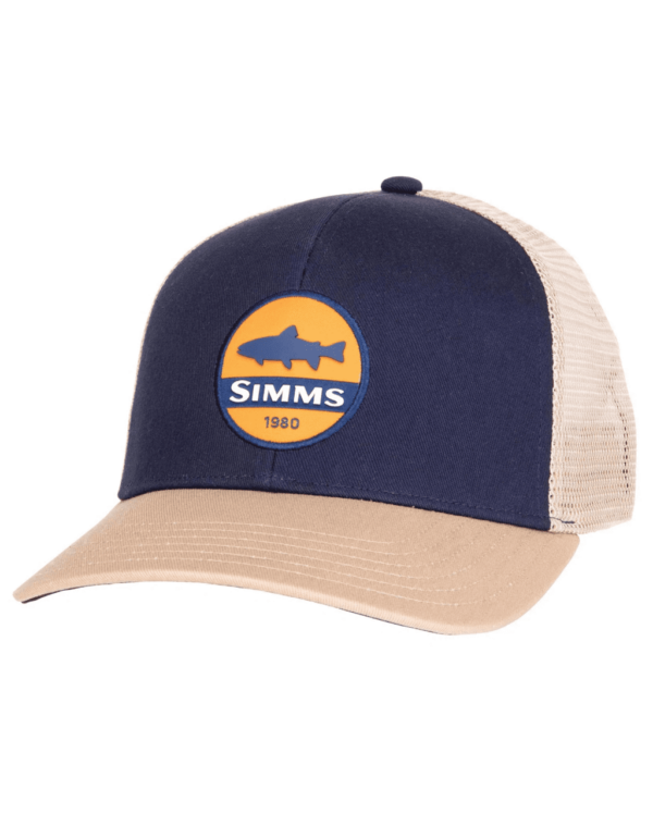 Simms Trout Patch Trucker Cap Navy