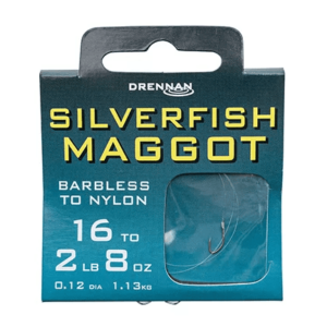 Drennan Silverfish Maggot Hooks to Nylon