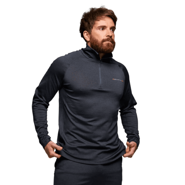 Mackenzie Graphene Atlas Mid Layer Grey 1/2 Zip - Image 2