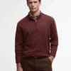 Barbour Kelson Half Zip Jumper Fired Brick