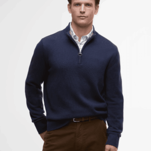 Barbour Kelson Half Zip Jumper Navy