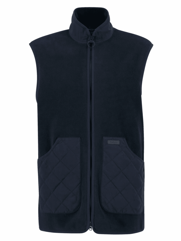Barbour Lowich Fleeced Gilet Navy - Image 2