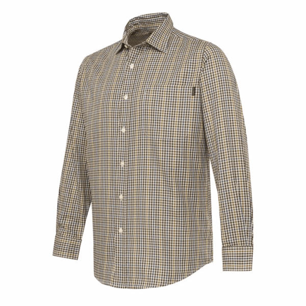 Beretta Bryggen Shirt Apricot/Bordeaux Check Lge