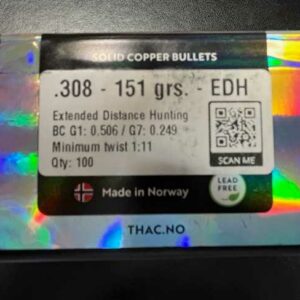 Thac EDH .308 (7.62)151g Copper (100)