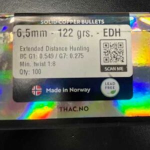 Thac EDH 6.5(.264) 122g Copper (100)