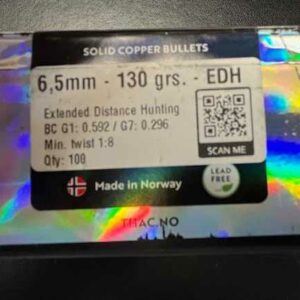 Thac EDH 6.5(.264) 130g Copper (100)