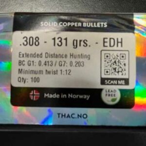 Thac EDH .308 (7.62)130g Copper (100)