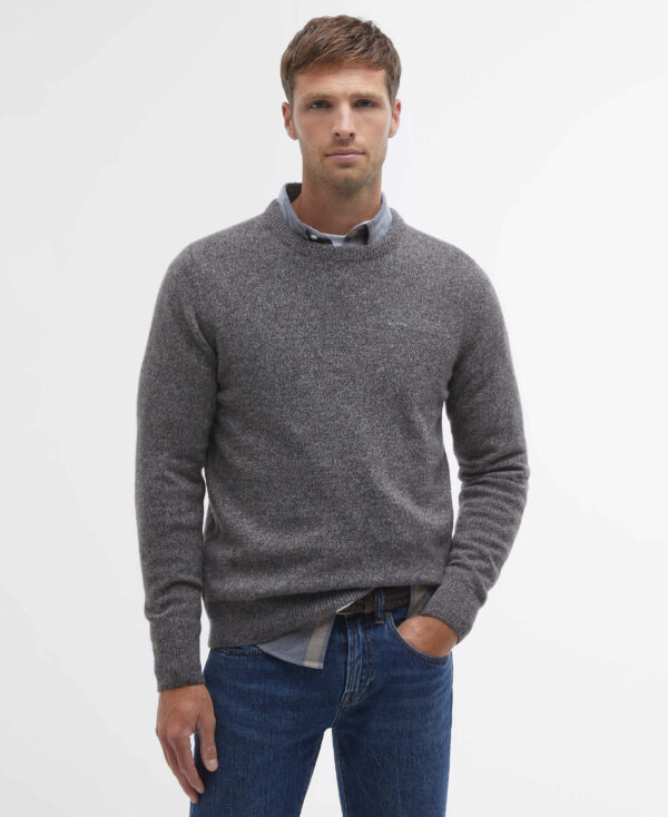 Barbour Essential Crew Jumper Fog