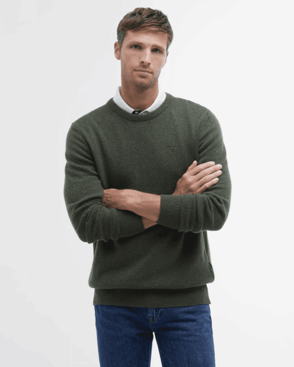 Barbour Tisbury Crew Jumper Forest