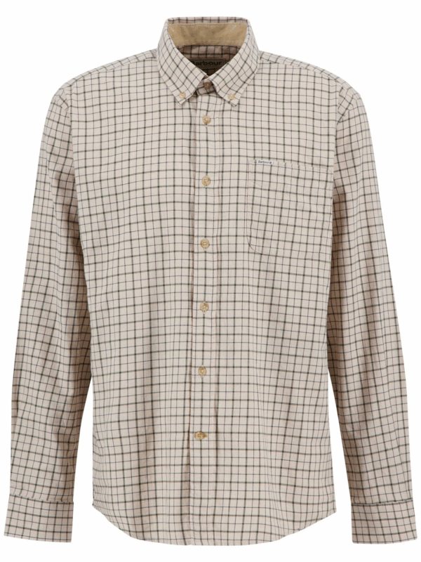 Barbour Bank Shirt Dark Ecru - Image 2