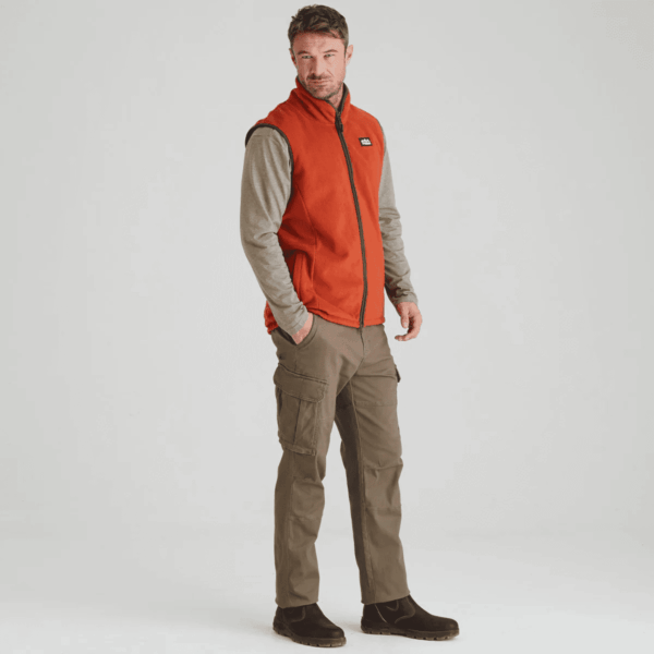 Ridgeline Kodiak Mens Gilet Russet - Image 4