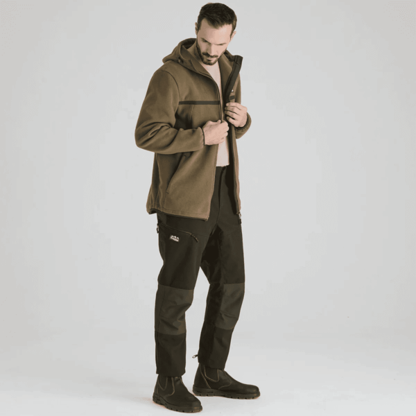 Ridgeline Mens Kodiak Fleece Jacket Ivy Green - Image 3