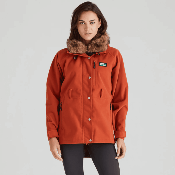 Ridgeline Womens Monsoon Nordic Jacket Russet - Image 4
