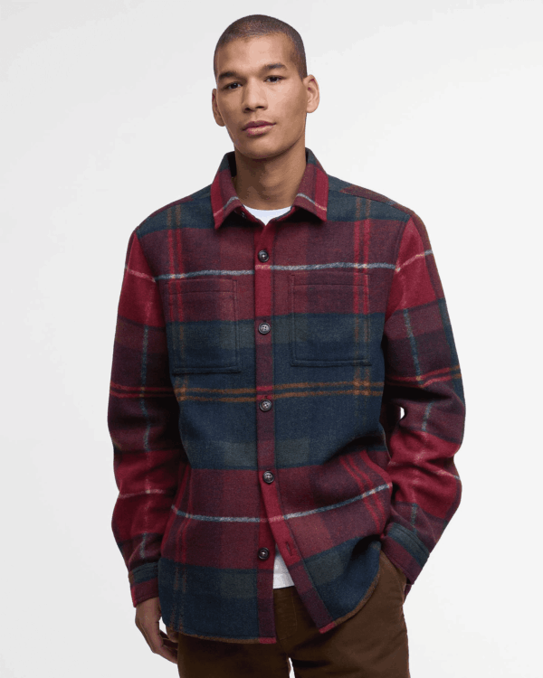 Barbour Chapter Check Overshirt Winterberry