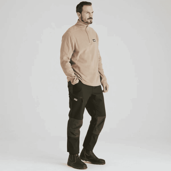 Ridgeline Mens Narvik Fleece Jacket Cashew