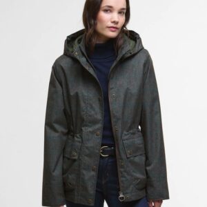 Barbour Dixon Waterproof Jacket Gardenia Tweed