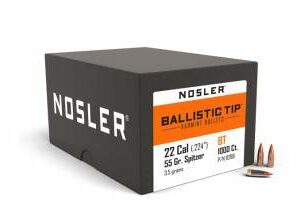 Nosler Bullets .224 Cal 55g Ballistic Tip Box 100