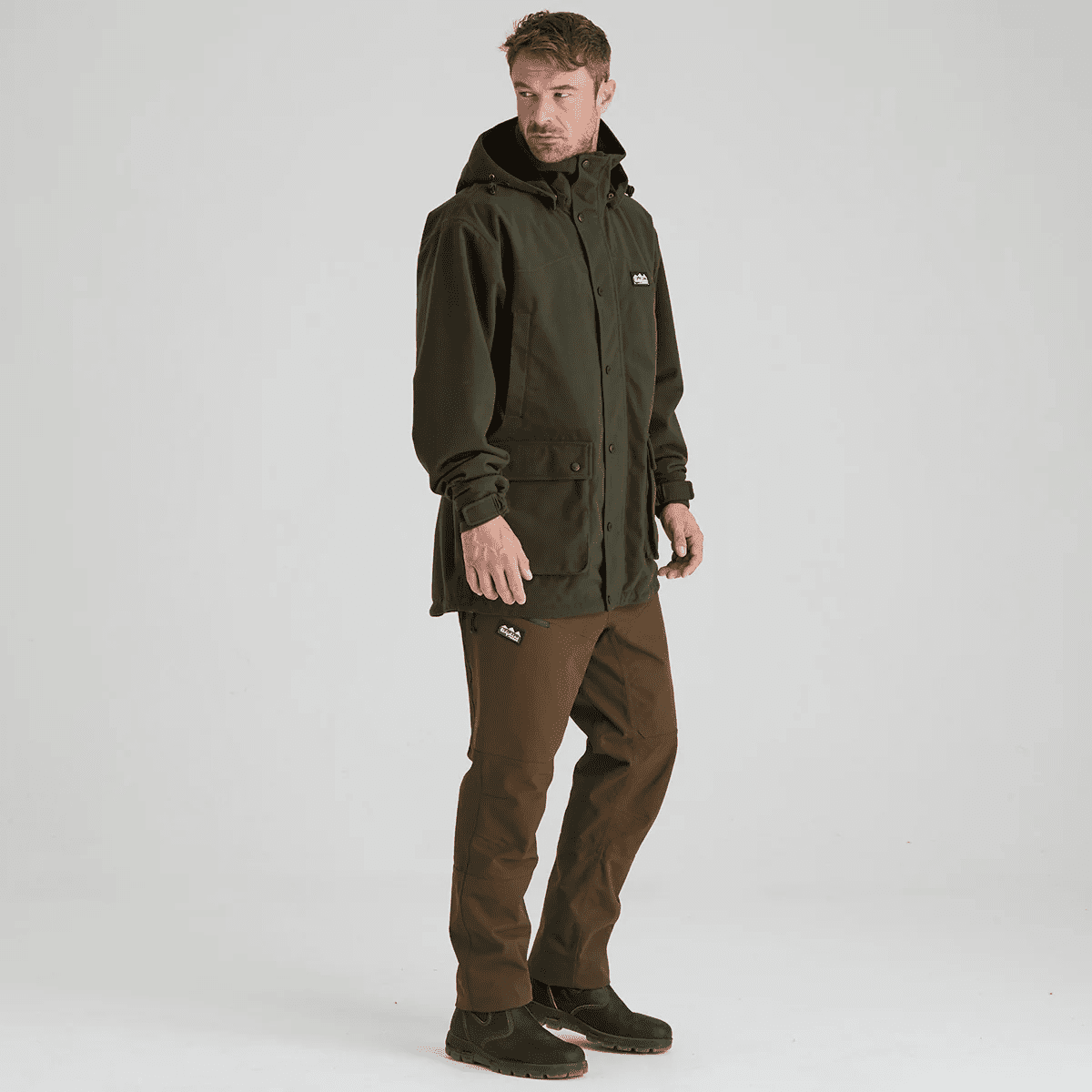 Ridgeline Mens Torrent Jacket Deep Forest - Image 4