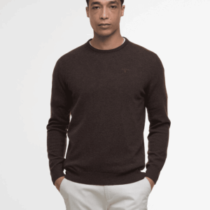 Barbour Essential Lambswool Crew Dark Oak