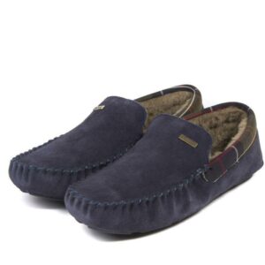 Barbour Monty Slipper Navy Suede