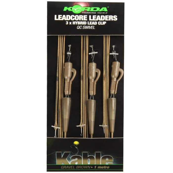 Korda Leadcore Leader Hybrid Clip Weed 1M