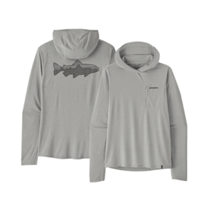 Patagonia Men's Cap Cool Sun Hoody Fitz Roy Trout Salt Grey X Dye