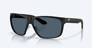 Costa Trades Matte Black Gray Mirror 580P Sunglasses