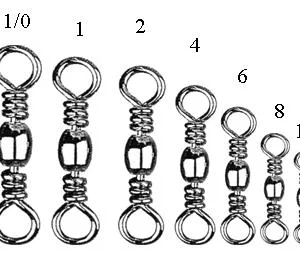 Dennetts Black Barrel Swivels 10 per Pack