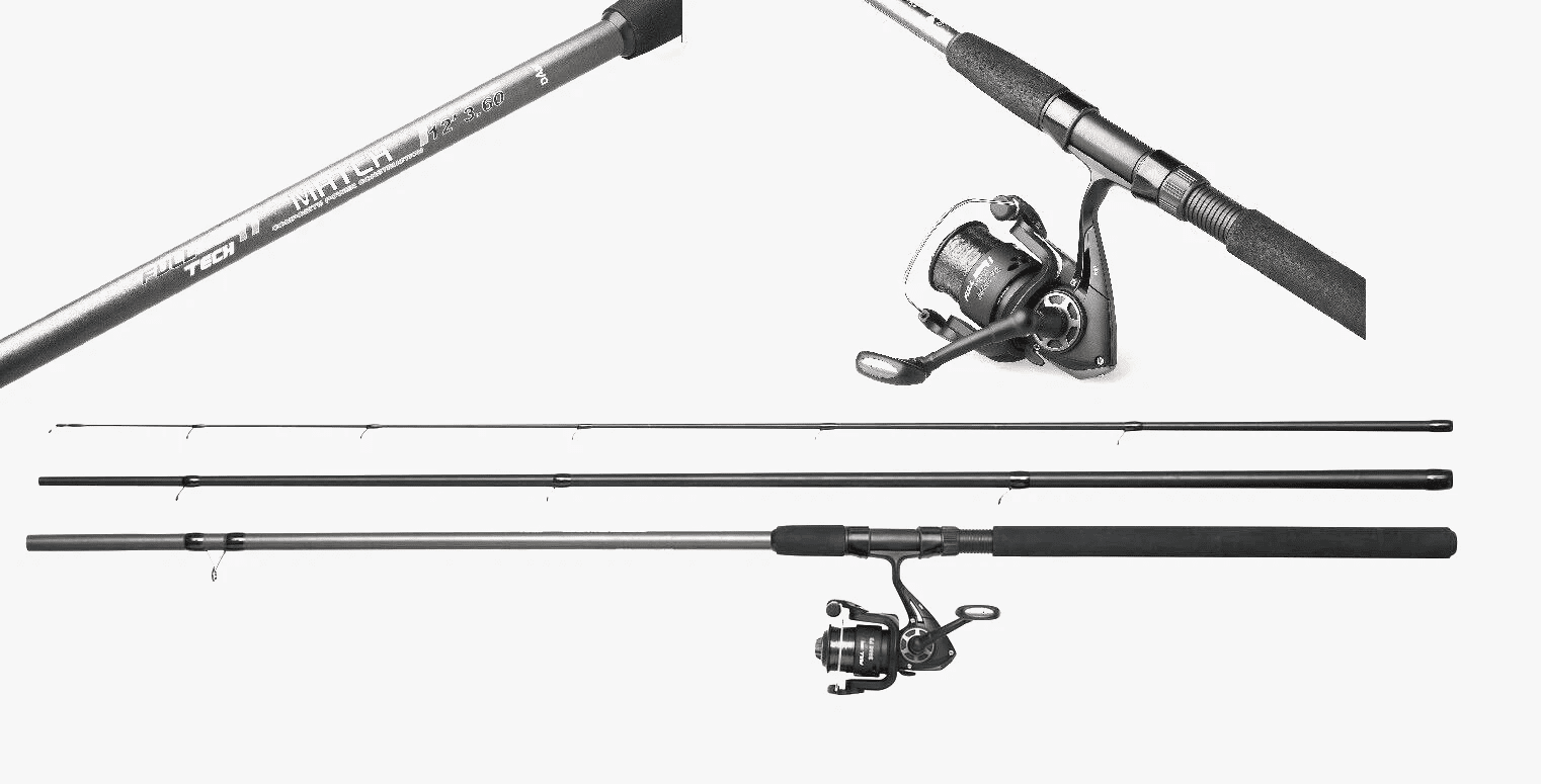 Dam Full Tech 12' 3pc Match Combo Rod incl 3000FD Reel and Line