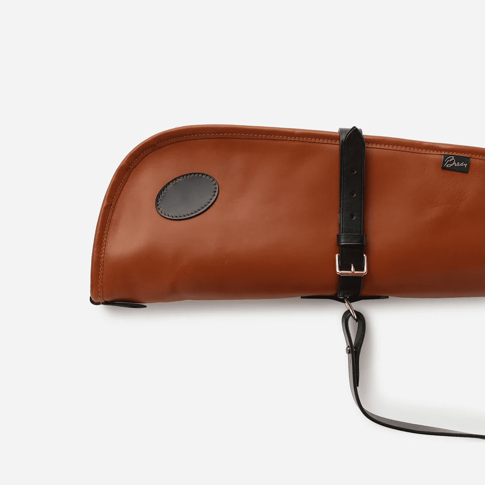 Brady Hand Made Tan Deluxe No10 Leather Gun Bag/Cover - Image 5