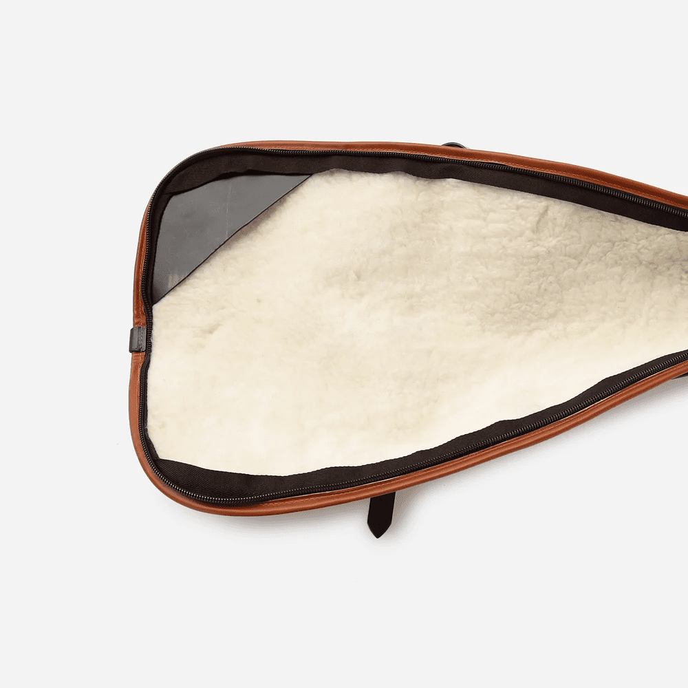 Brady Hand Made Tan Deluxe No10 Leather Gun Bag/Cover - Image 3