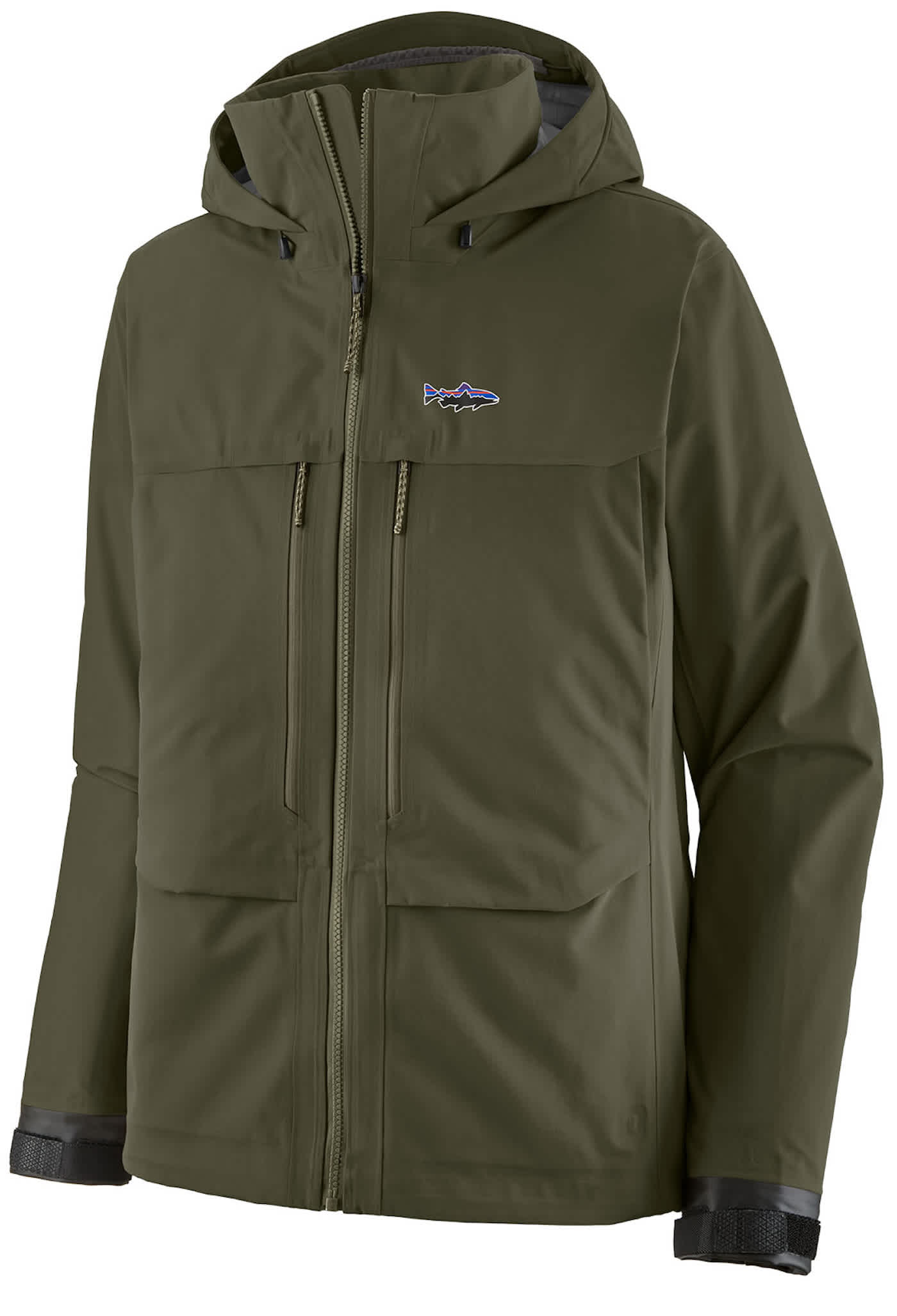 Patagonia M's Swiftcurrent Wading Jkt in Pine Needle Green - Image 3