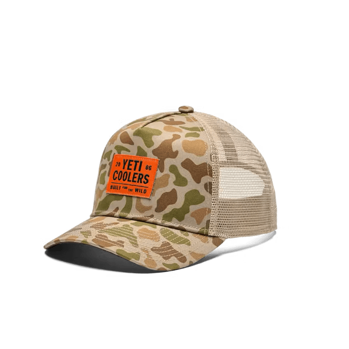 Yeti Coolers Camo Trucker Brown Hat