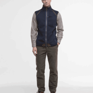 Alternative view of Barbour Langdale Navy Fleece Gilet